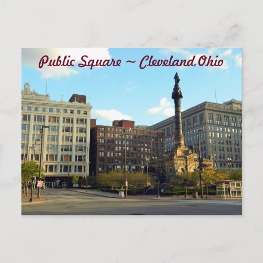 Public Square, Cleveland Ohioポストカード ポストカード (正面)