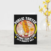 Public Tooter Funny Inappropriate Embarring Adult カード (黄色い花)