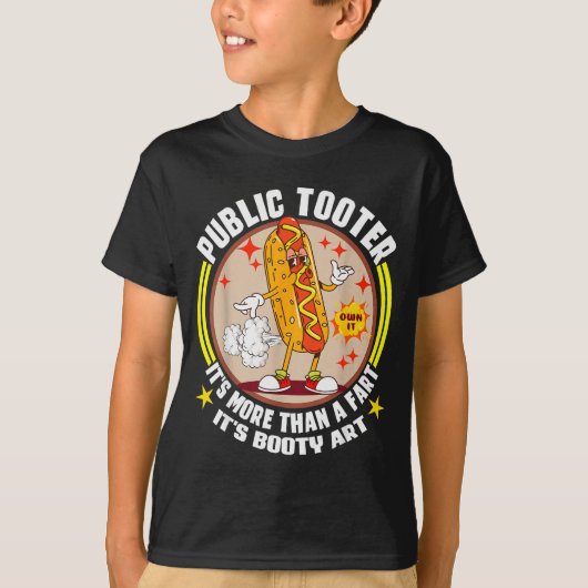 Public Tooter Funny Inappropriate Embarring Adult  Tシャツ (正面)