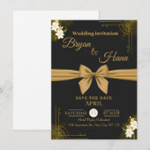 Public Wedding Invitation – Elegant Minimal Design 招待状 (正面/裏面)