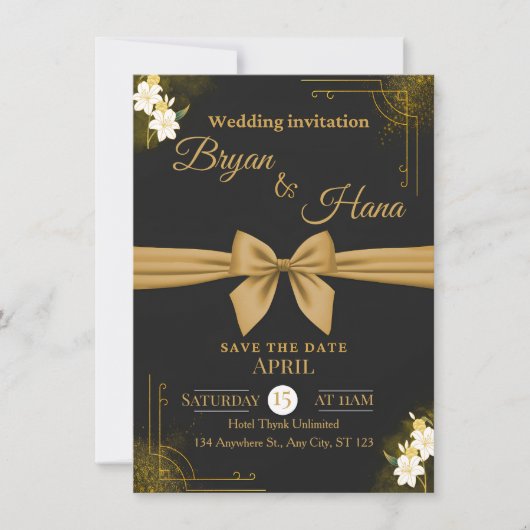 Public Wedding Invitation – Elegant Minimal Design 招待状 (正面)