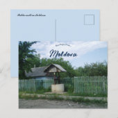 Public Well in Moldova ポストカード (正面/裏面)