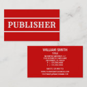 Publisher名刺 名刺 (正面/裏面)