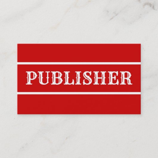 Publisher名刺 名刺 (正面)