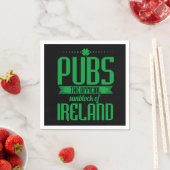 Pubs The Official Sunblock Of Ireland Clovers St P スタンダードカクテルナプキン (インサイチュ)