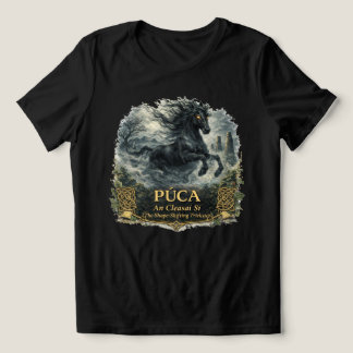 Púca Folklore - An Cleasaí Sí (The Fairy Trickster トライブレンドＴシャツ