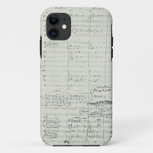 PucciniオペラLaのBohème音楽原稿抄録 Case-Mate iPhoneケース (裏面)