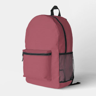 Puce Color Backpack プリントバックパック