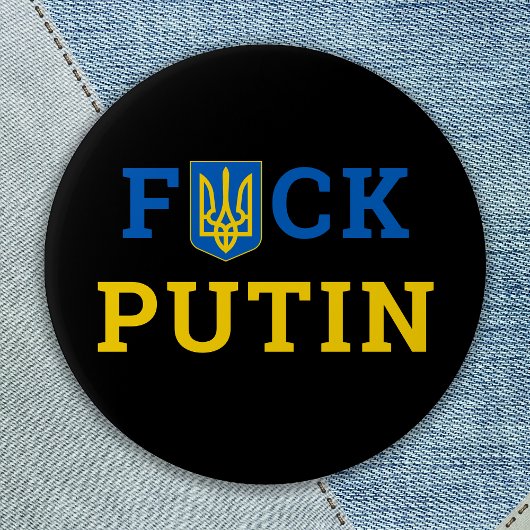 Puck Futin Ukraineサポートウクライナボタン 缶バッジ