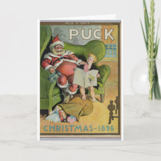 Puck Magazineのクリスマス号の表紙を使ったクリスマスカード シーズンカード