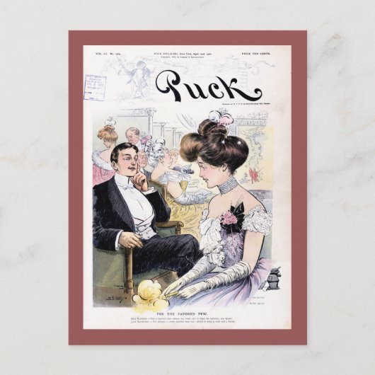 Puck Magazine Cover 1902年4月 ポストカード (正面)