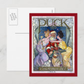 Puck Magazine Cover Christmas 1902 シーズンポストカード (正面/裏面)