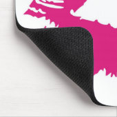 Puckerのピンクの口紅 マウスパッド (コーナー)