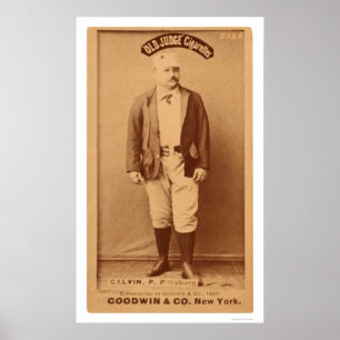 Pud Galvinのベースボールカード1887年 ポスター