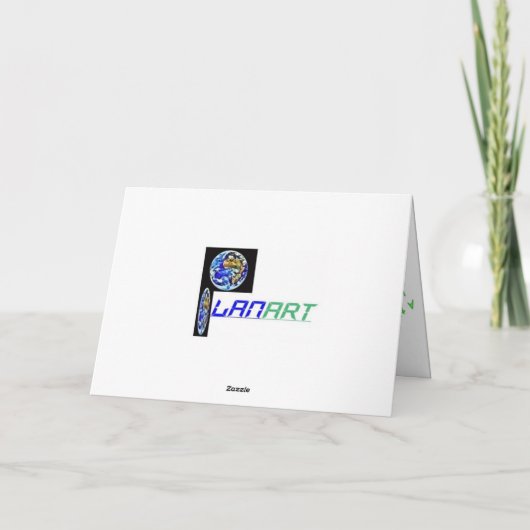 "Puddigan"誕生日カード。 カード (裏面)