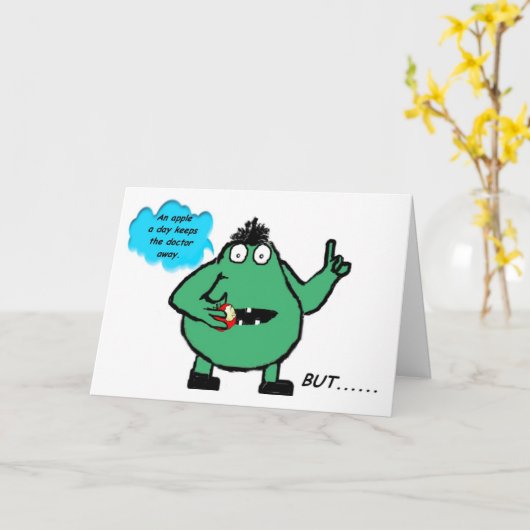 "Puddigan"誕生日カード。 カード (黄色い花)