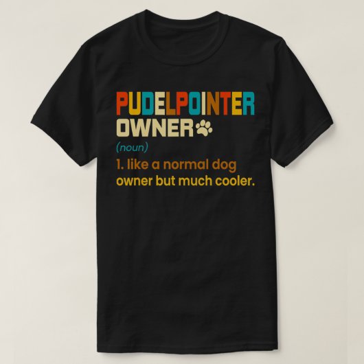 Pudelpointerおもしろいヴィンテージレトロパパギフト Tシャツ (デザイン正面)