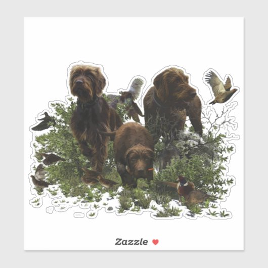 Pudelpointerステッカー シール (シート)