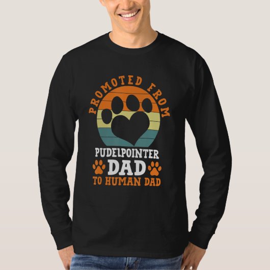 PudelpointerパパPudelpointerからおもしろい昇格 Tシャツ (正面)