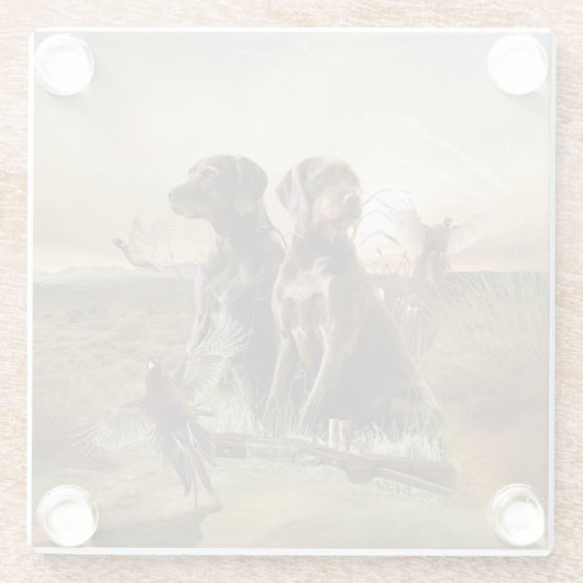 Pudelpointer ガラスコースター (裏面)