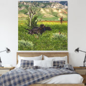 Pudelpointer キャンバスプリント (インサイチュ (寝室))