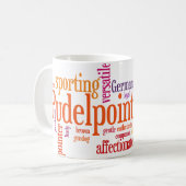 Pudelpointer コーヒーマグカップ (正面左)