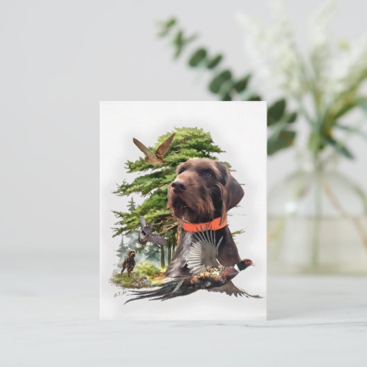 Pudelpointer シーズンポストカード (スタンド正面)