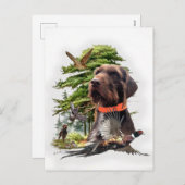 Pudelpointer シーズンポストカード (正面/裏面)