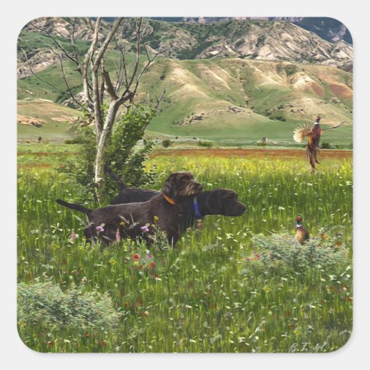 Pudelpointer スクエアシール (正面)