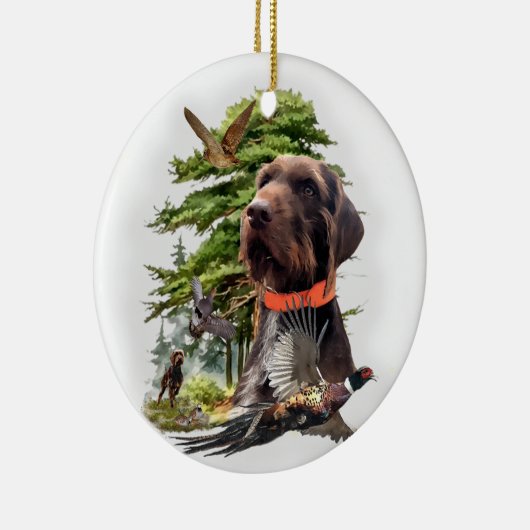Pudelpointer セラミックオーナメント (右)