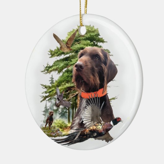 Pudelpointer セラミックオーナメント (左)