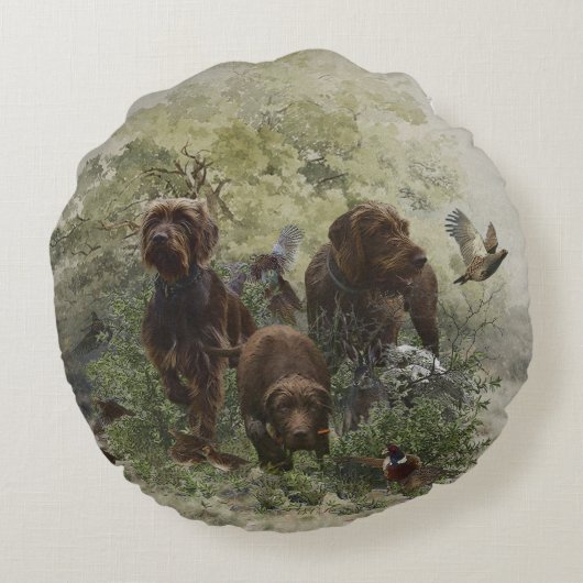 Pudelpointer ラウンドクッション (裏面)