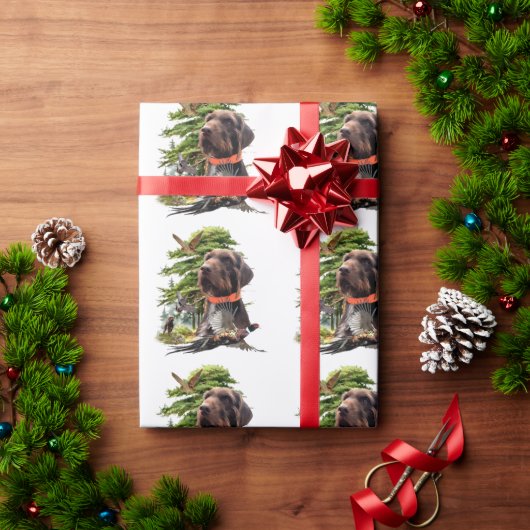Pudelpointer ラッピングペーパー (クリスマスギフト)