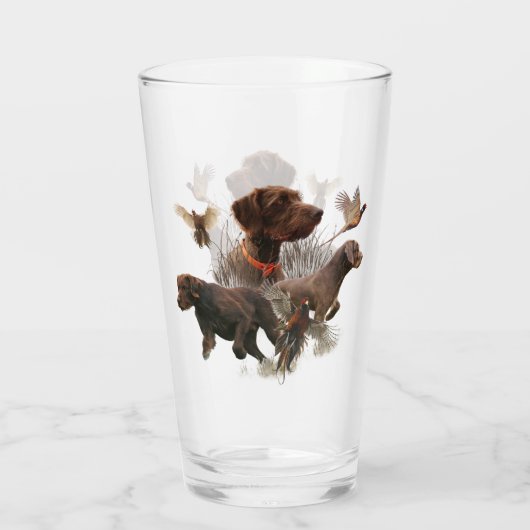 Pudelpointers、狩りキジ タンブラーグラス (裏面)