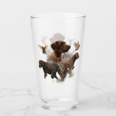 Pudelpointers、狩りキジ タンブラーグラス (正面)