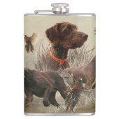 Pudelpointers、狩りキジ フラスク (正面)