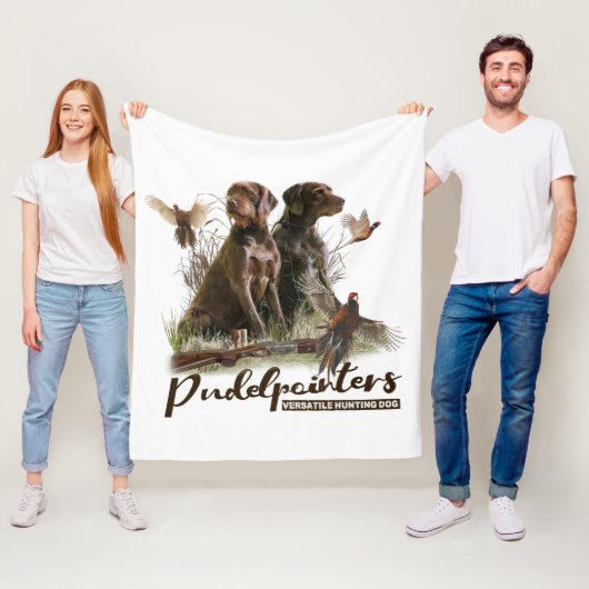 Pudelpointers、狩りキジ フリースブランケット (インサイチュ)