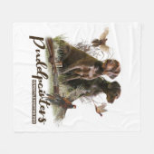 Pudelpointers、狩りキジ フリースブランケット (正面(横))