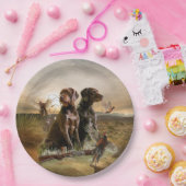 Pudelpointers、狩りキジ ペーパープレート (パーティー)