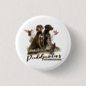 Pudelpointers、狩りキジ 缶バッジ (正面)