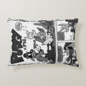 "PUDGY Pig"漫画ストリップピロー アクセントクッション (正面)