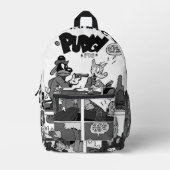 PUDGY Pig Comics Backpack プリントバックパック (正面)