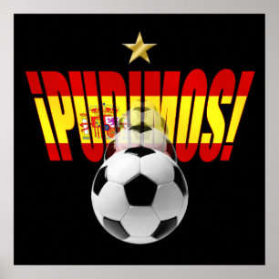 Pudimosスペインやる気を起こさせるWorld Championsロゴ ポスター