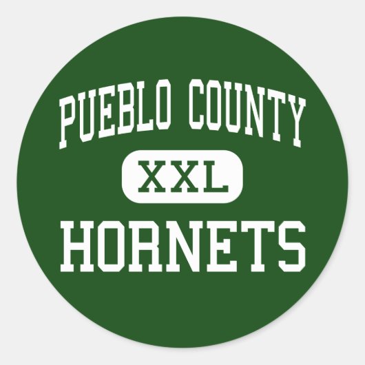 Pueblo郡-スズメバチ-高村落コロラド州 ラウンドシール (正面)