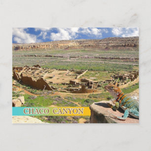 Pueblo Boonito, Chaco Canyon,ニューメキシコ ポストカード
