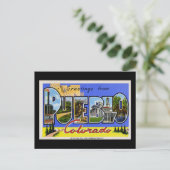 Pueblo Coloradoからの挨拶 ポストカード (スタンド正面)