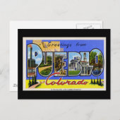 Pueblo Coloradoからの挨拶 ポストカード (正面/裏面)