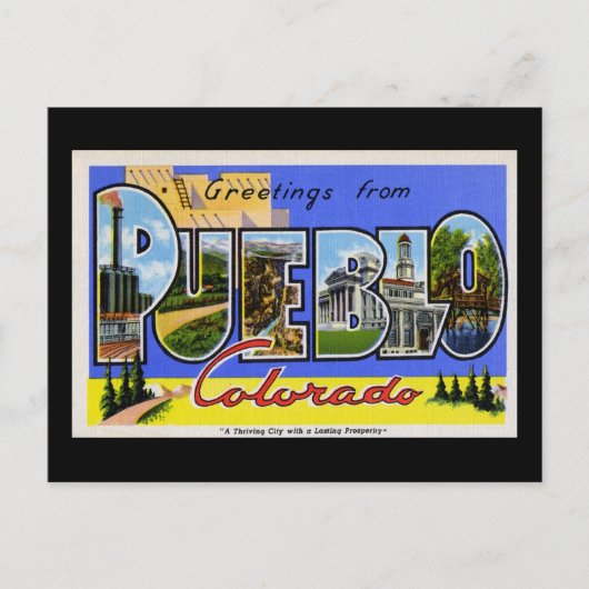Pueblo Coloradoからの挨拶 ポストカード (正面)