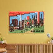 Pueblo, Colorado – ラージ・レター・シーン キャンバスプリント (インサイチュ (リビング))