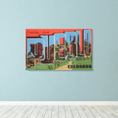 Pueblo, Colorado – ラージ・レター・シーン キャンバスプリント (インサイチュ (ウッドフロア))